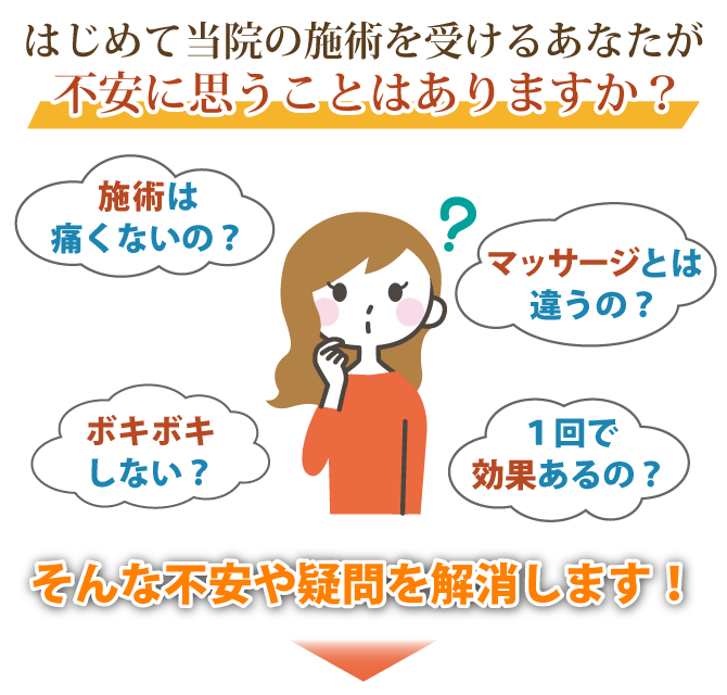 施術の不安 施術の不安